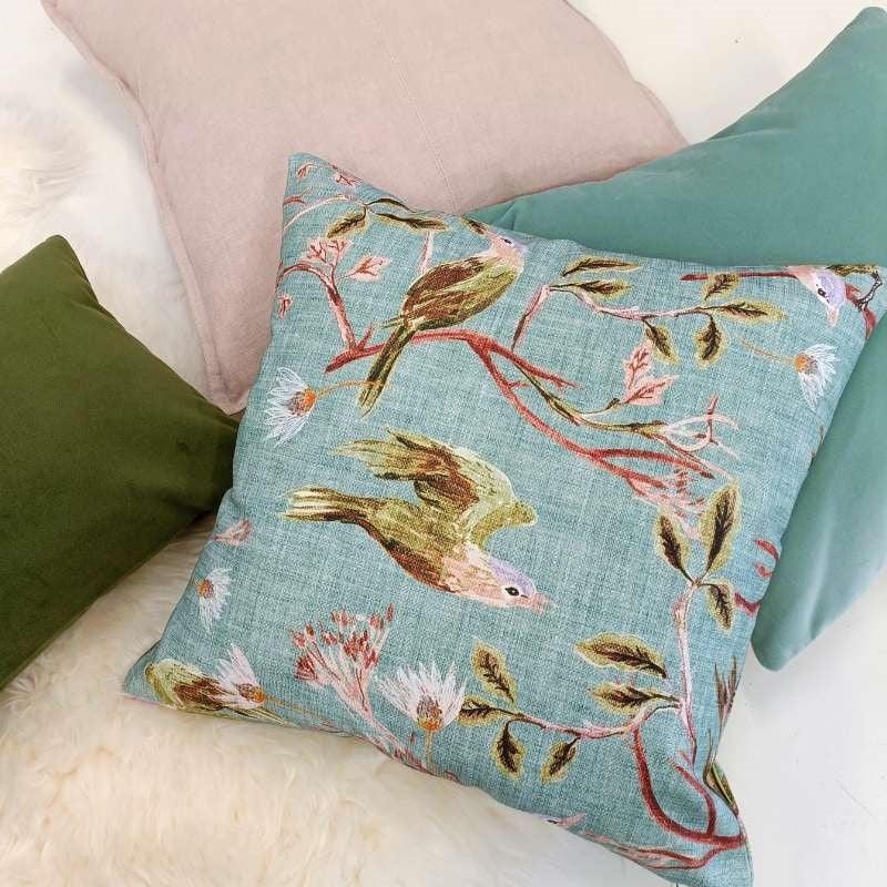 Wings of Posey Cushion Cover 45cm in olive