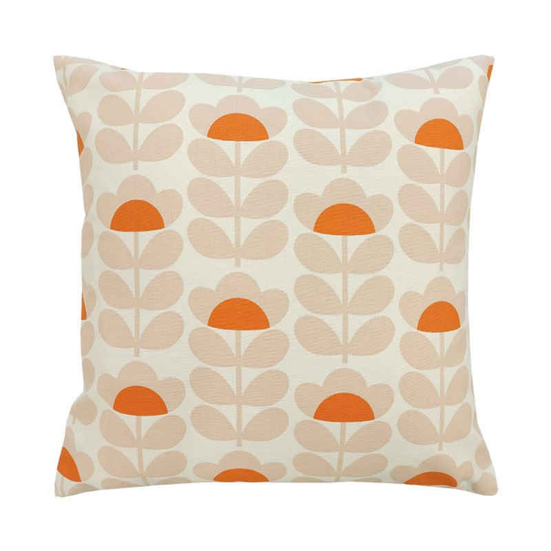 Rosebud Cushion Cover 45cm in orange