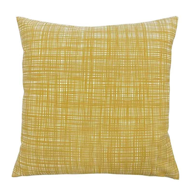 Scribble Cushion Cover 50cm in olive