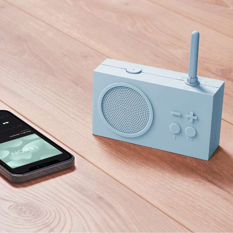 Lexon Tykho 3 Radio/Speaker in light blue