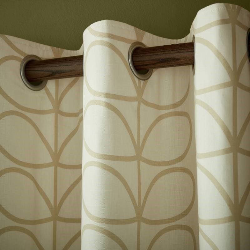 Linear Stem Eyelet Curtains in Natural