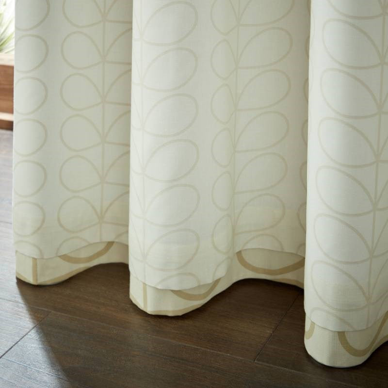 Linear Stem Eyelet Curtains in Natural