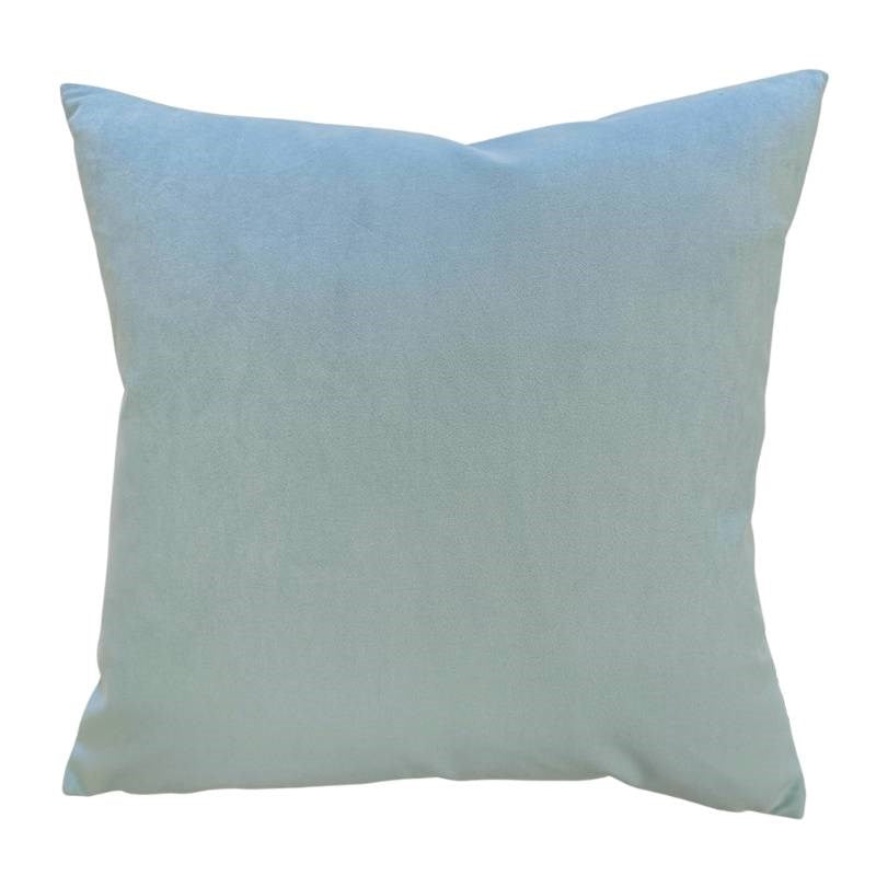 Plush Velvet Cushion Cover 50cm in sky