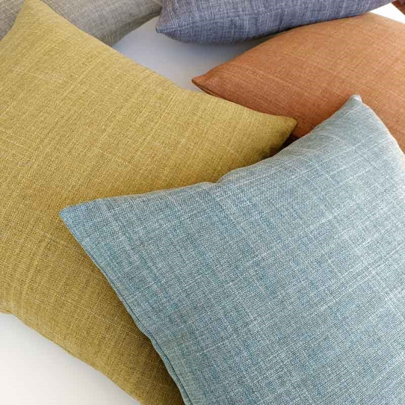 Overton Linen Look Cushion Cover 50cm in seafoam