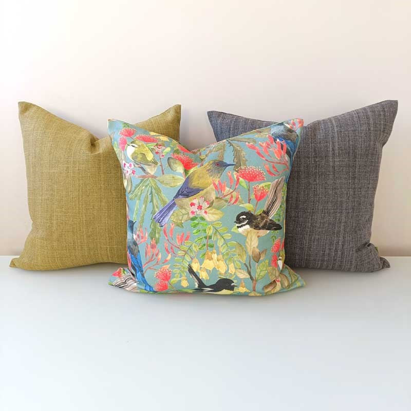 Overton Linen Look Cushion Cover 50cm in onyx