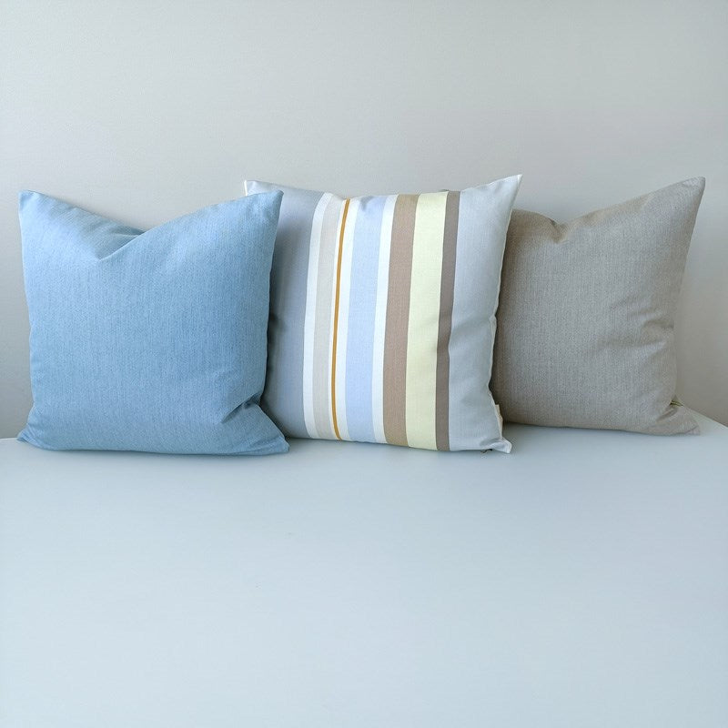 Cast Outdoor Cushion Cover 50cm in mineral blue