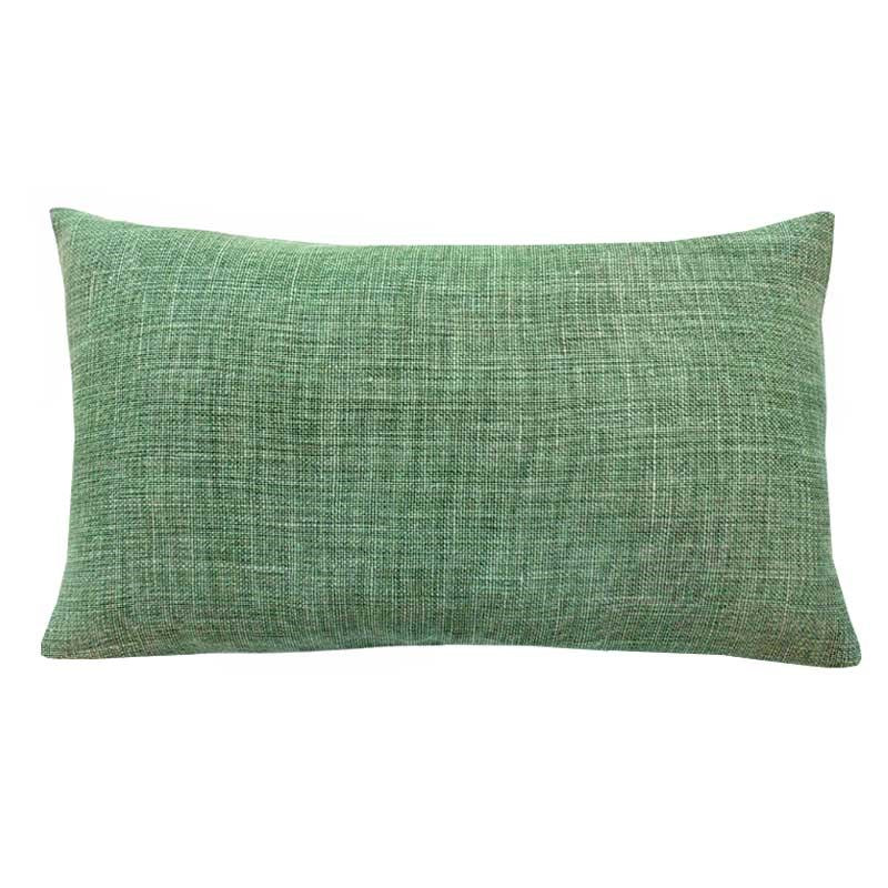 Belgian Linen Cushion Cover 50x30cm in lawn green