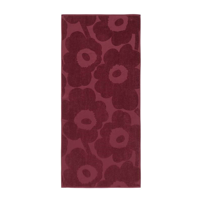 Unikko Solid Bath Towel 70x150cm in burgundy