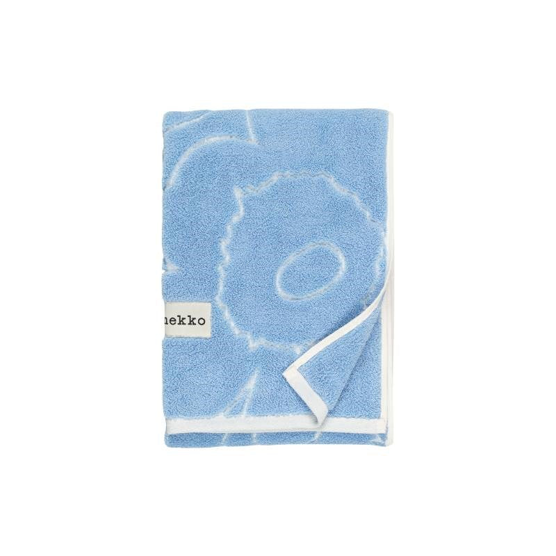 Piirto Unikko Hand Towel 50x100cm in light blue, off white