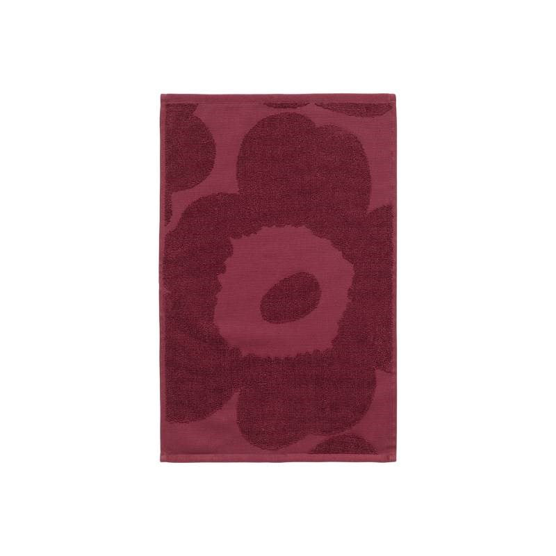 Unikko Solid Guest Towel 32x50cm in burgundy