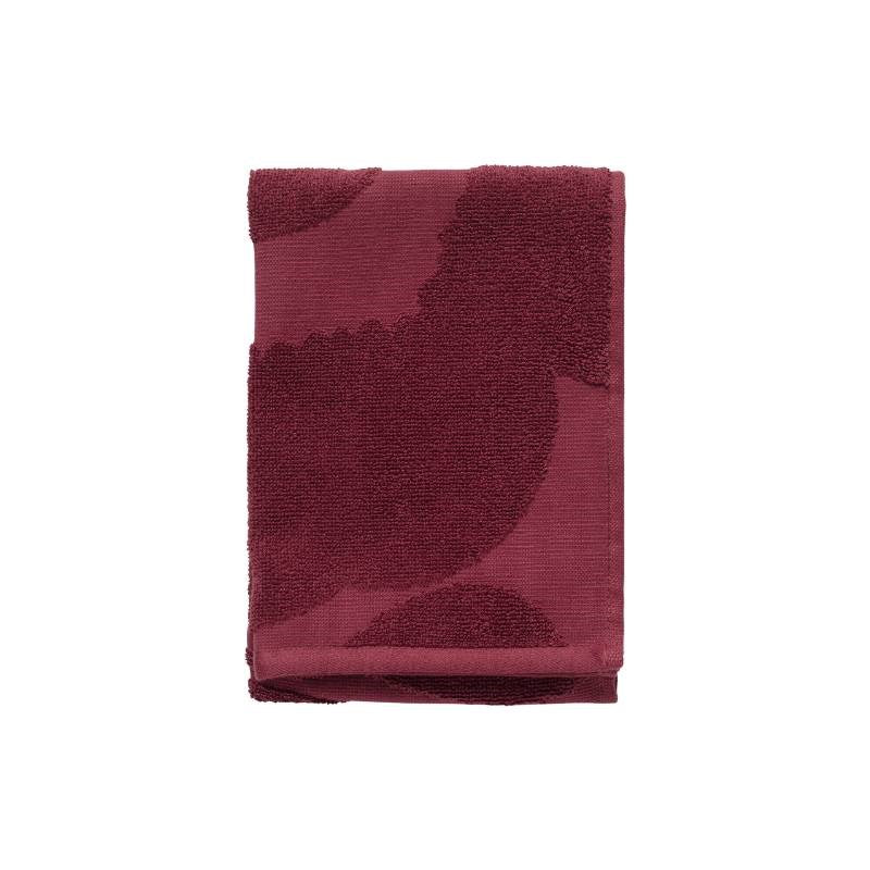 Unikko Solid Guest Towel 32x50cm in burgundy