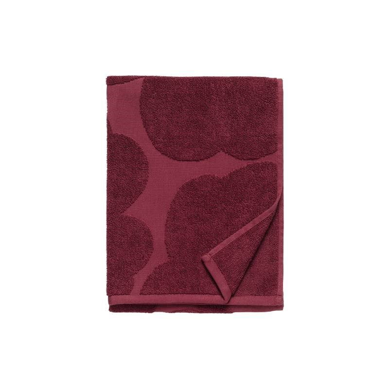 Unikko Solid Hand Towel 50x70cm in burgundy