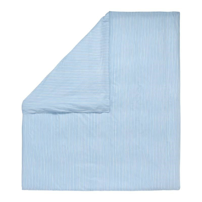 Piccolo Duvet Cover 210x210cm in off white, light blue