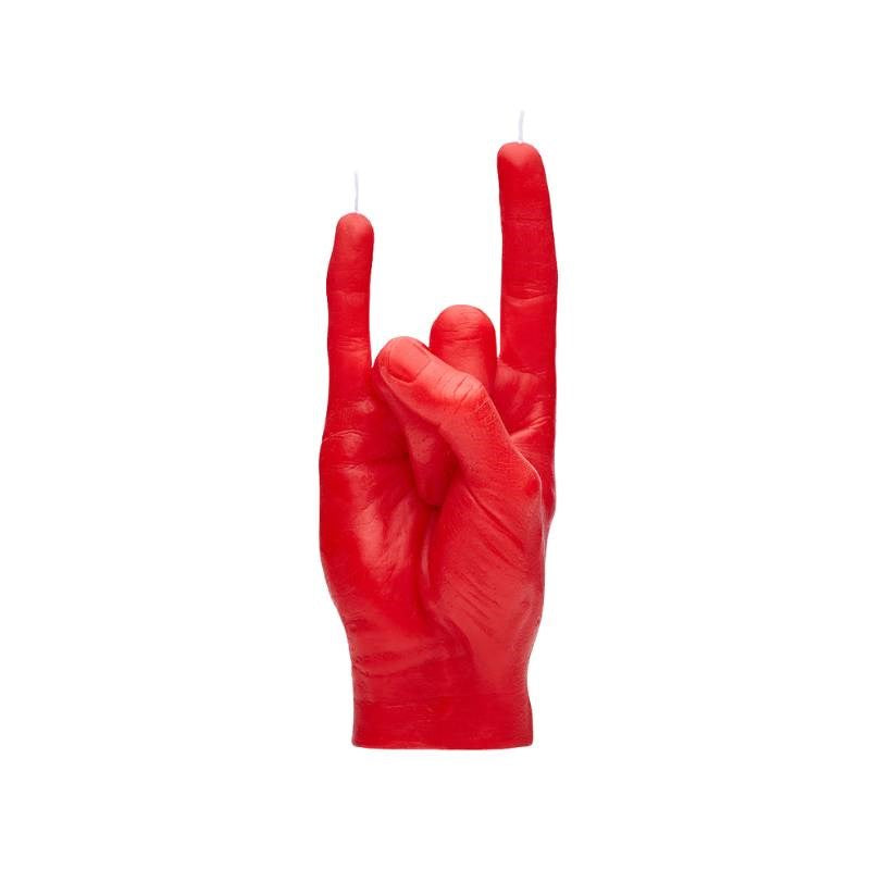 You Rock Candle Hand in red