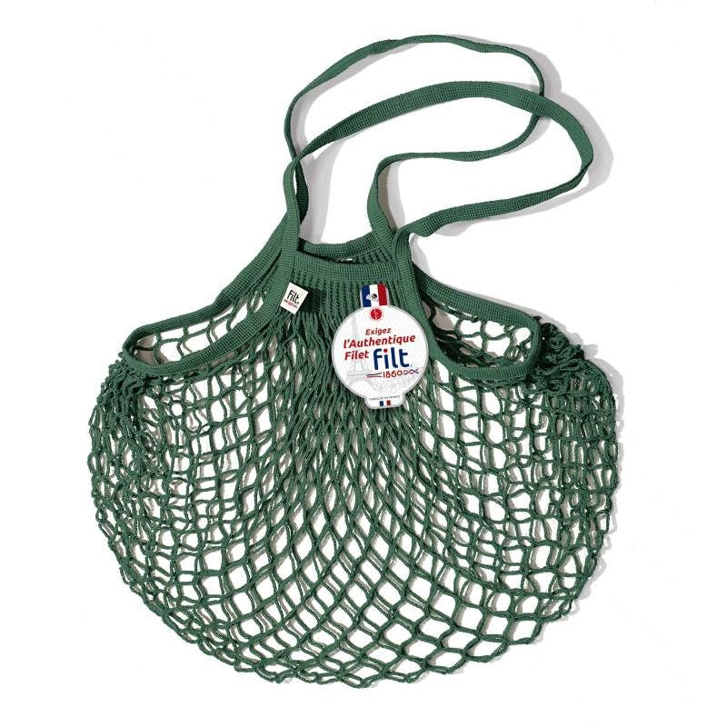 Net Shopping Bag in vert foret