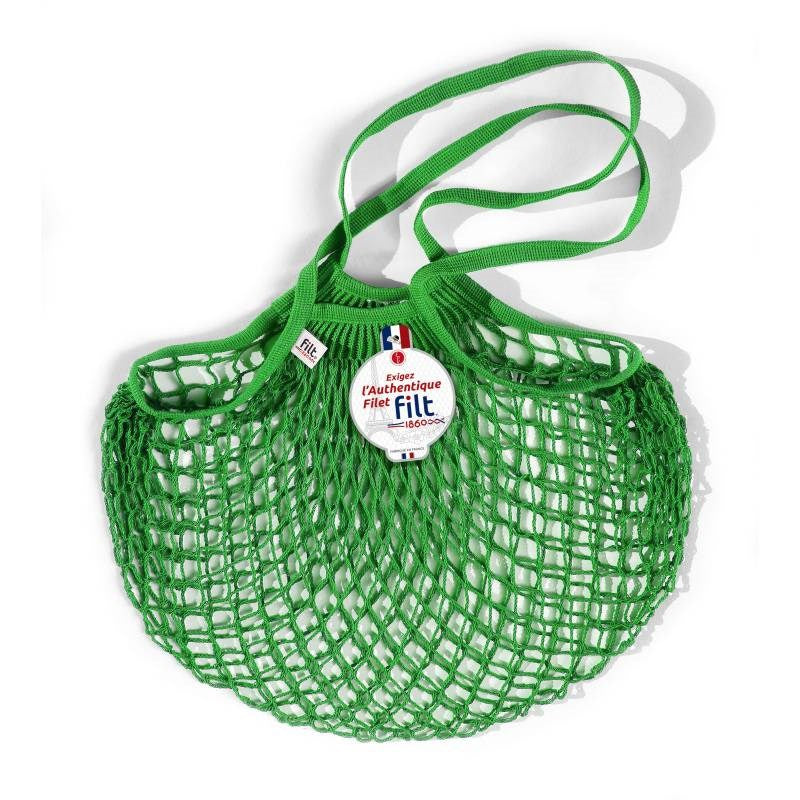 Net Shopping Bag in vert laitue