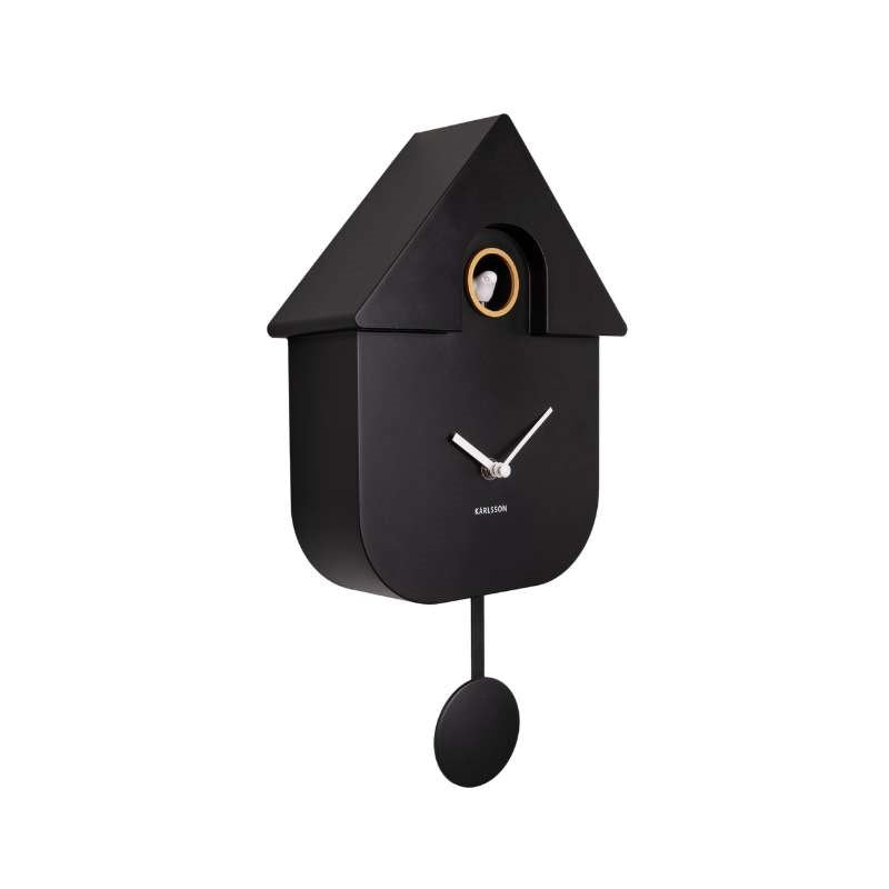 Modern Cuckoo Clock - black - Bolt of Cloth