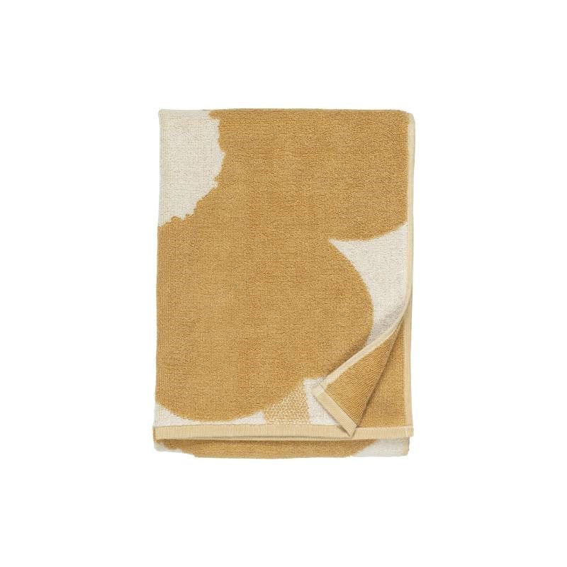 Unikko Towel Set in gold - 2 Bath Towels &amp; 2 Hand Towels