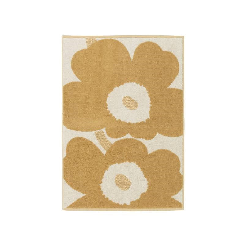 Unikko Towel Set in gold - 2 Bath Towels &amp; 2 Hand Towels