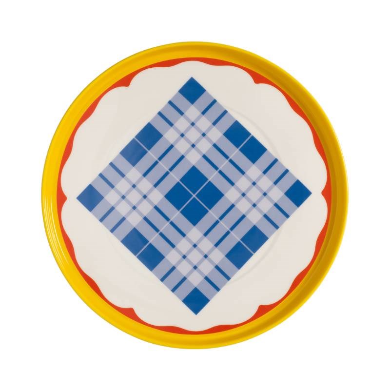 Daydream Plate 26cm in wave yellow