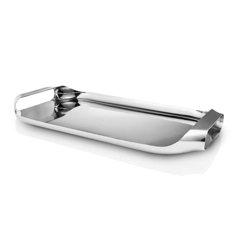 Liquid Lounge Serving Tray in stainless steel