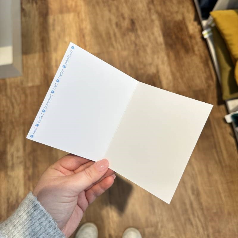 Marimekko Unikko Notecards in blues