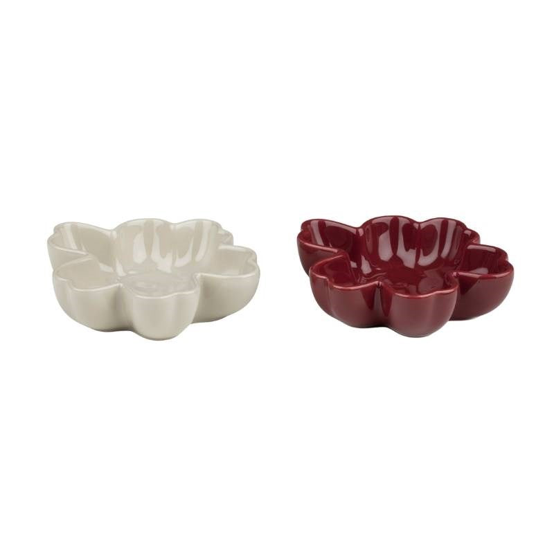Unikko Bowl 11cm / 2 pcs in burgundy, stoneware