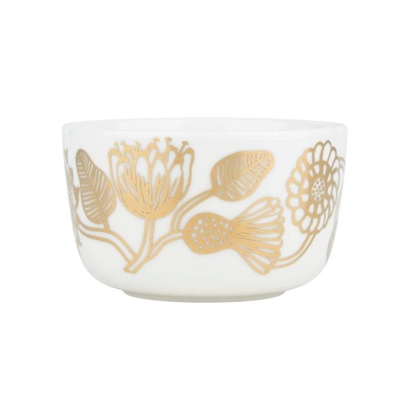 Tiara Bowl 250ml in white, gold