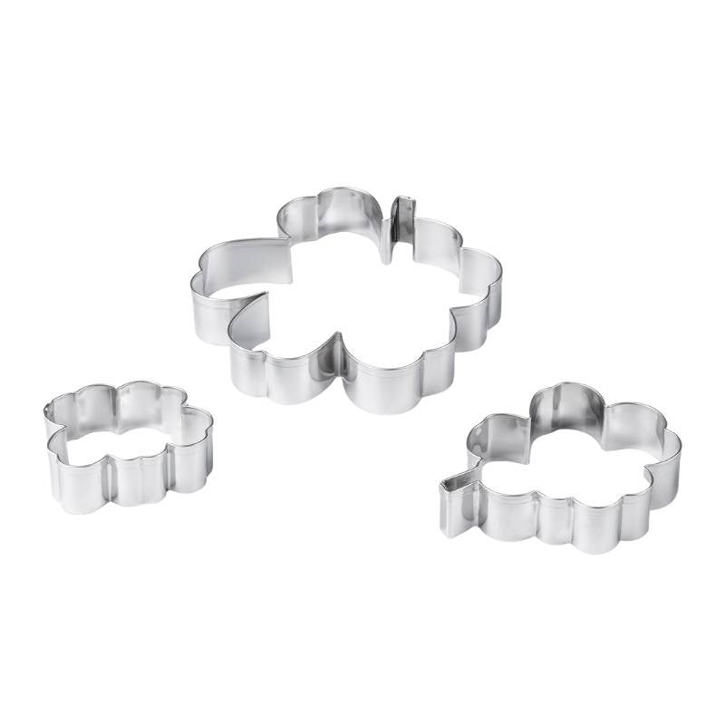 Unikko Cookie Cutter 3 pcs in stainless steel