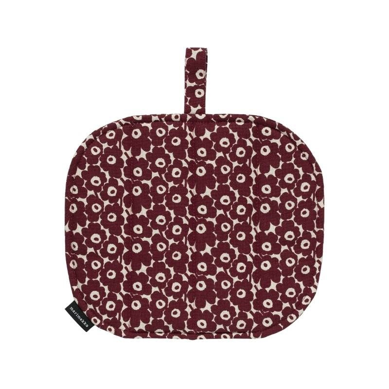 Pikkuinen Unikkko Pot Holder in linen, burgundy