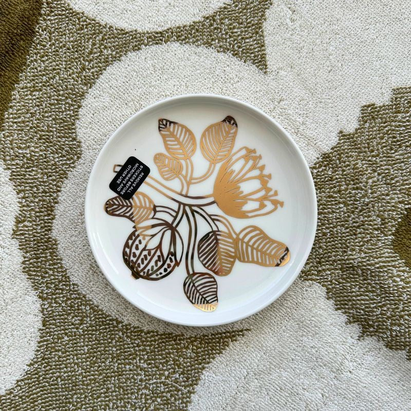 Tiara Plate 13.5cm in white, gold