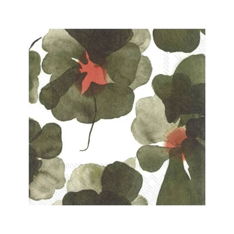 Cocktail Serviettes in Valssi in Olive