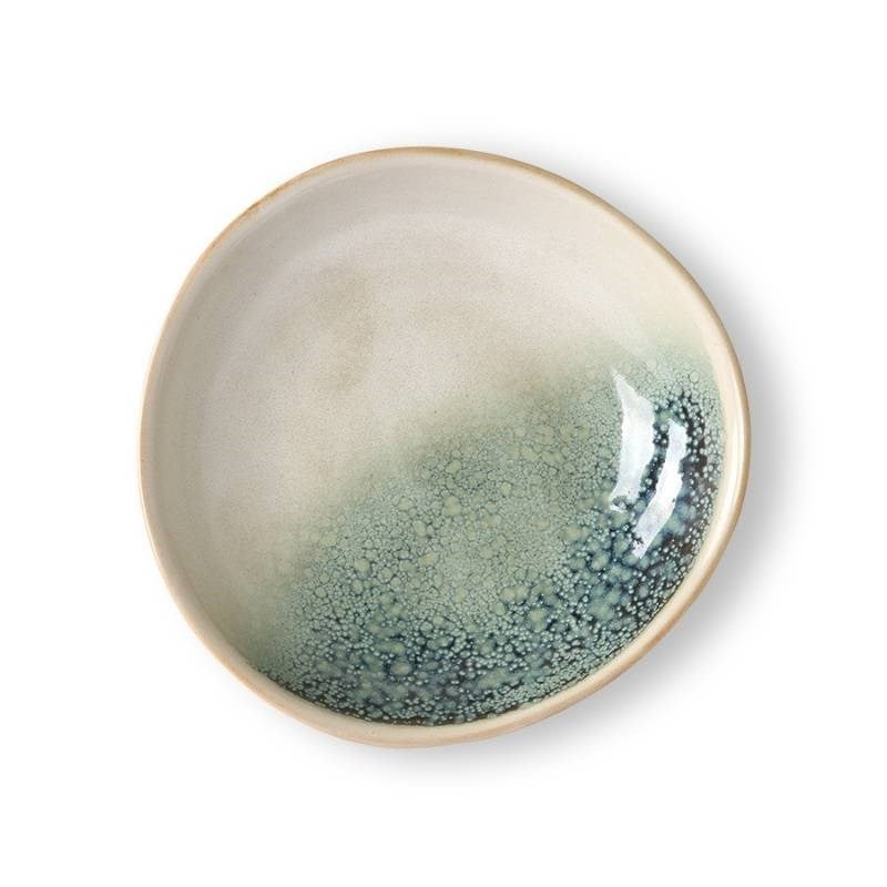 70's Ceramic Curry Bowls set of 2 in mist