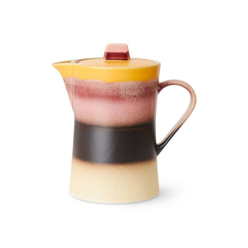 70's Ceramics Tea Pot in sunset
