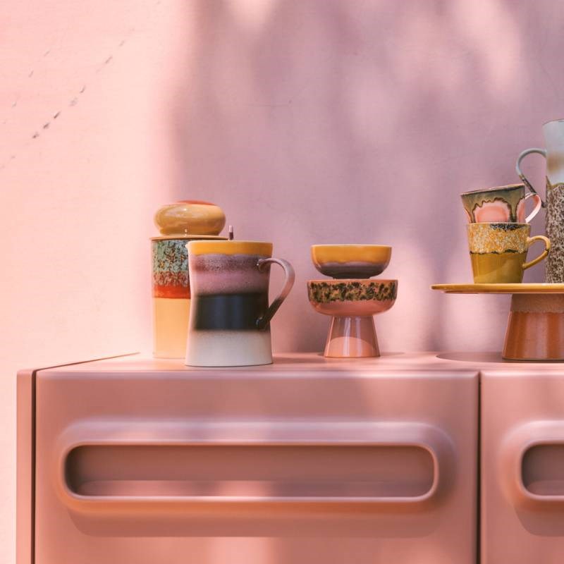 70's Ceramics Tea Pot in sunset