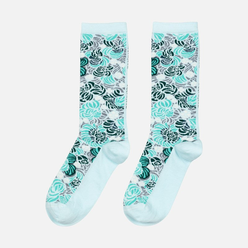 Pinnat Torstai Socks in turquoise, green, grey