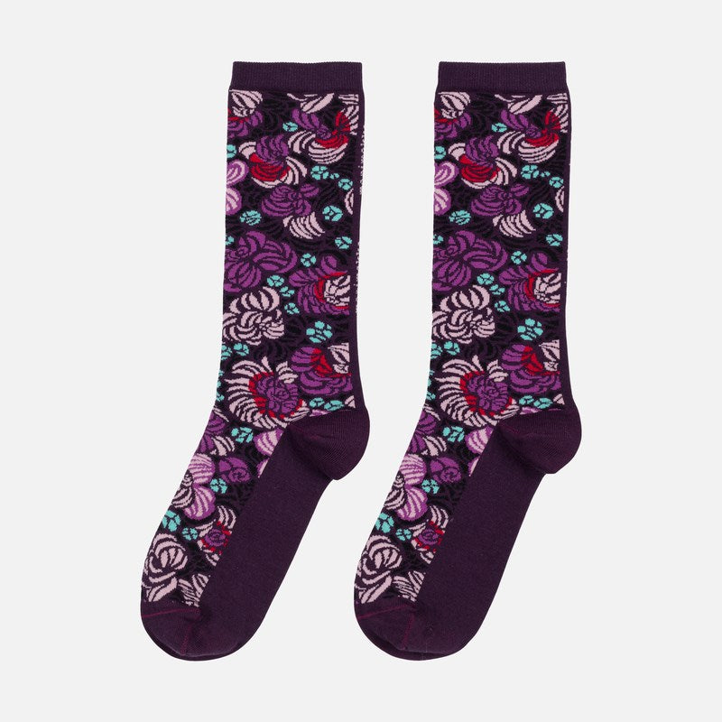 Pinnat Torstai Socks in violet, light pink, turquoise
