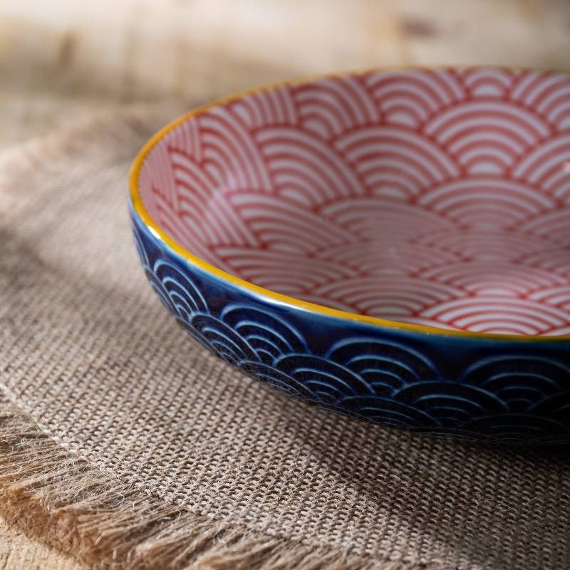 Pasta Bowl 21cm in blue arc