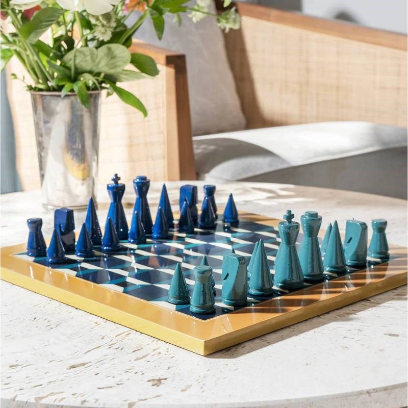 Lacquered Chess Set in Athena