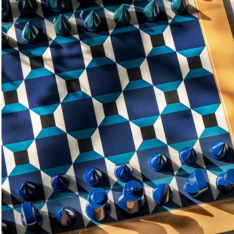 Lacquered Chess Set in Athena