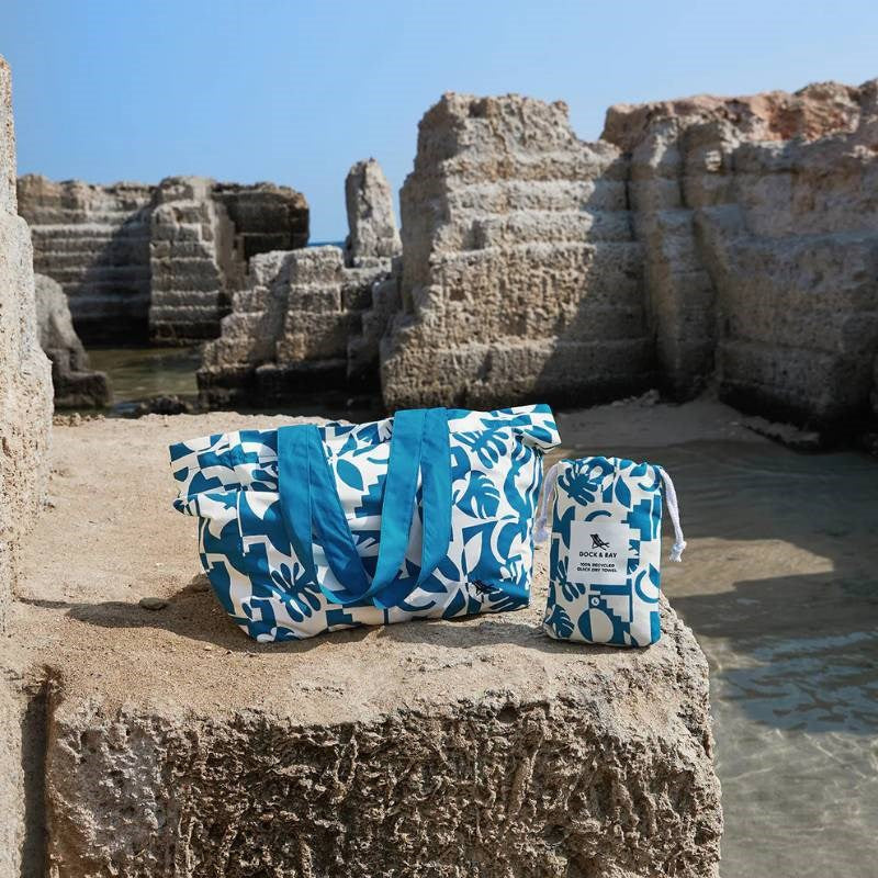 Beach Tote Bag size M in marine dream