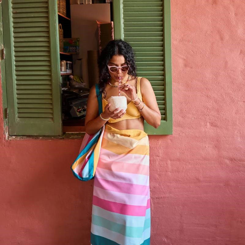 Summer Collection Beach Towel Size L in coastal candy