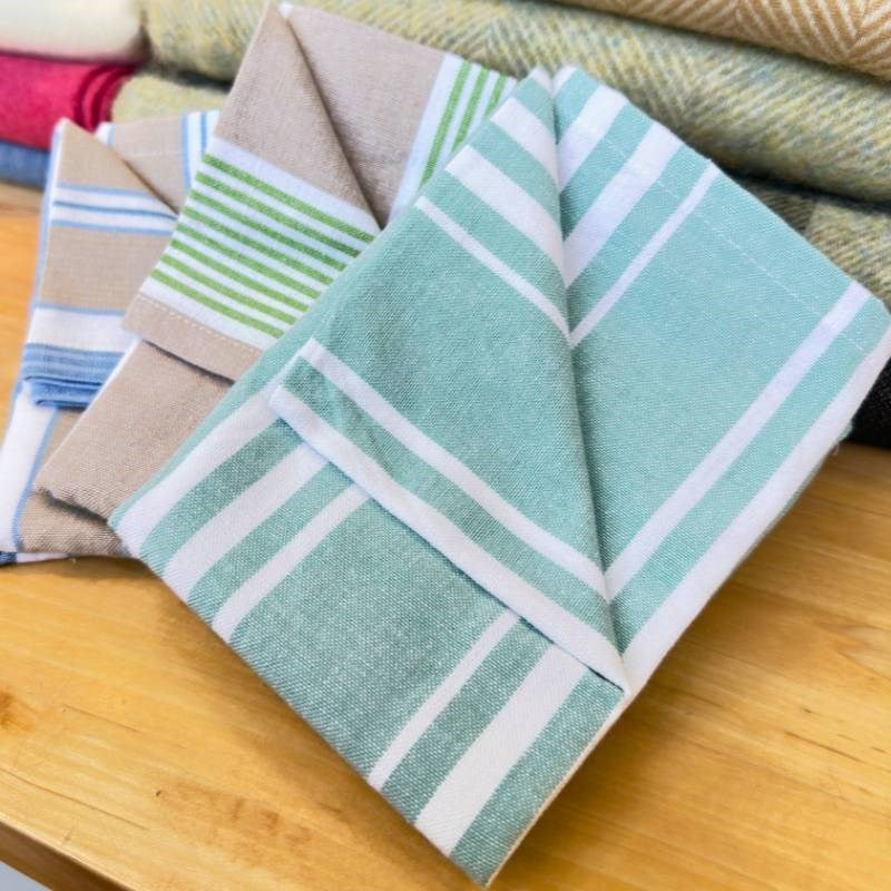 Soft Aqua Tea Towel