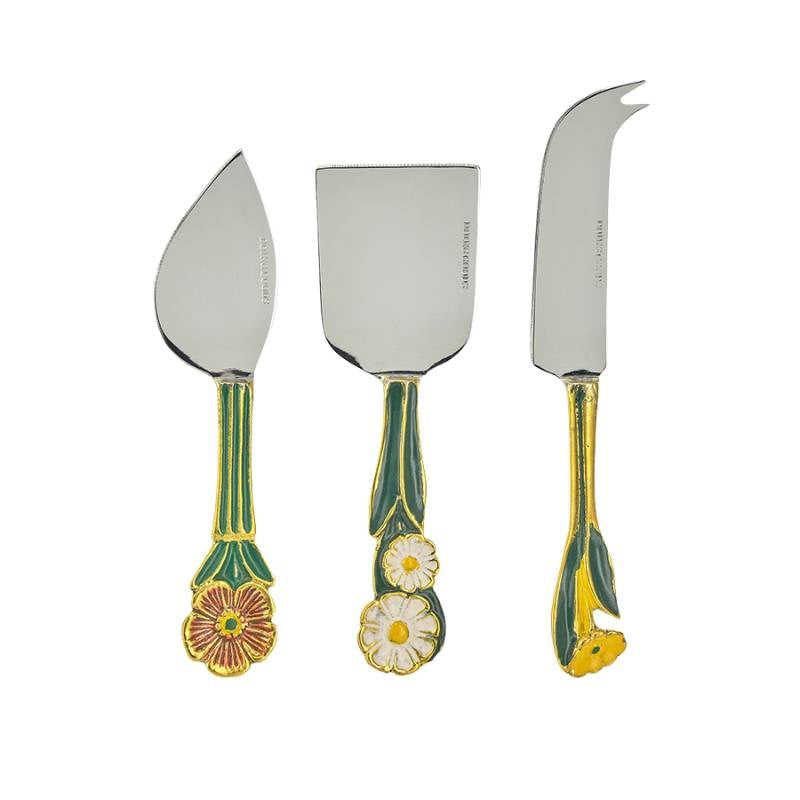 Posy Cheese Knife Set in Gift Box