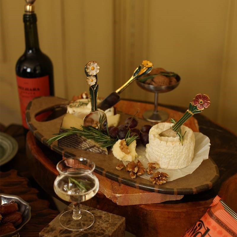 Posy Cheese Knife Set in Gift Box