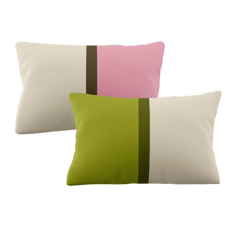 Abacus Block Pillowcase Pair 50x75cm in multi