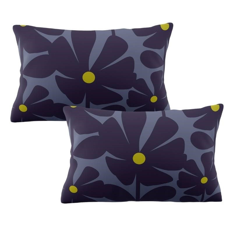 Wildflower Pillowcase Pair in indigo