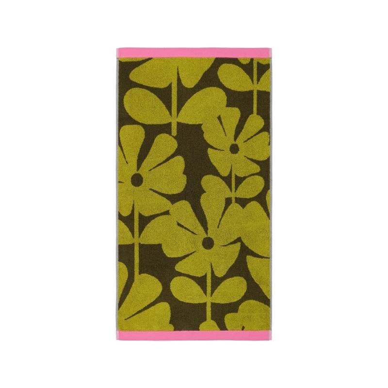 Wildflower Hand Towel in yellow, ochre