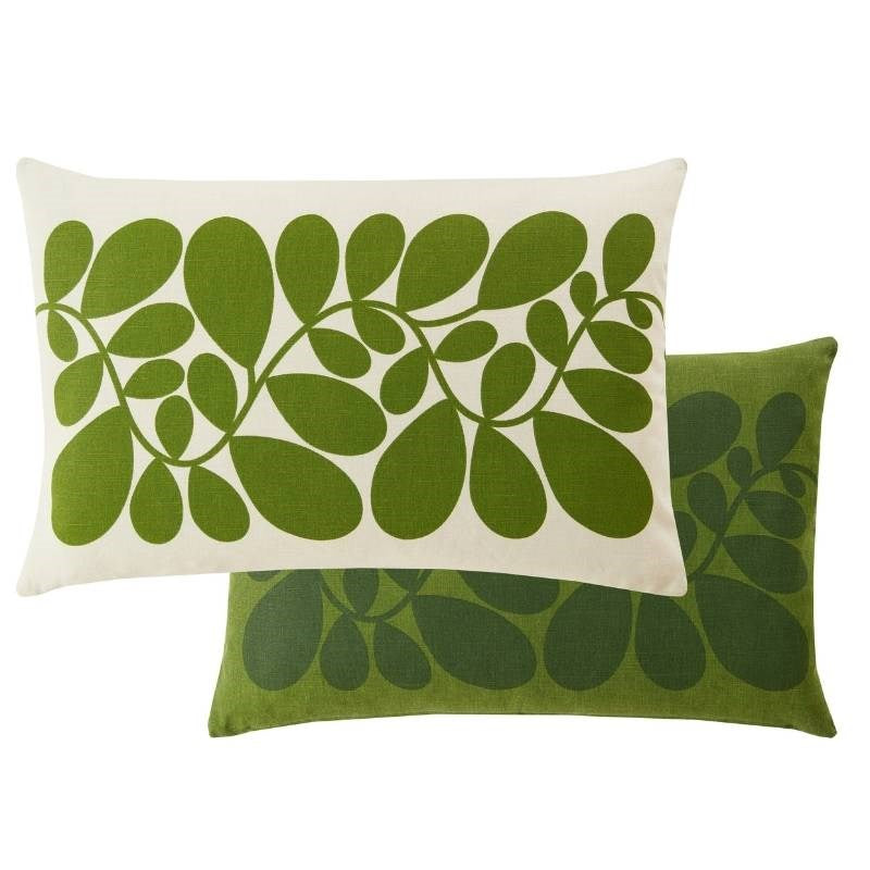 Sycamore Stripe Cushion Cover 60x40cm in dill green Bolt of Cloth