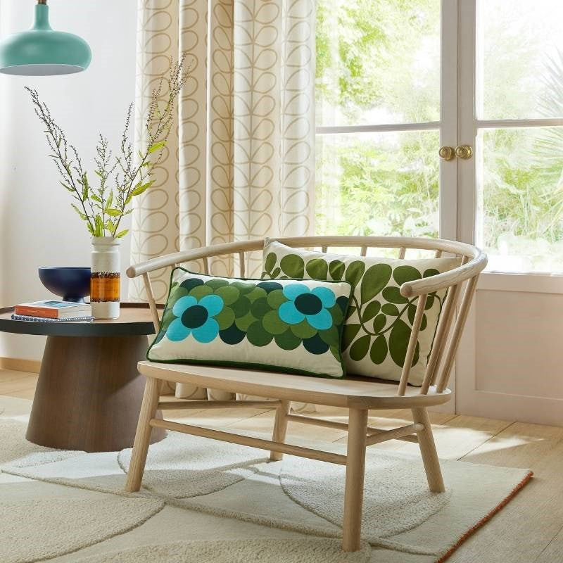 Sycamore Stripe Cushion Cover 60x40cm in dill green